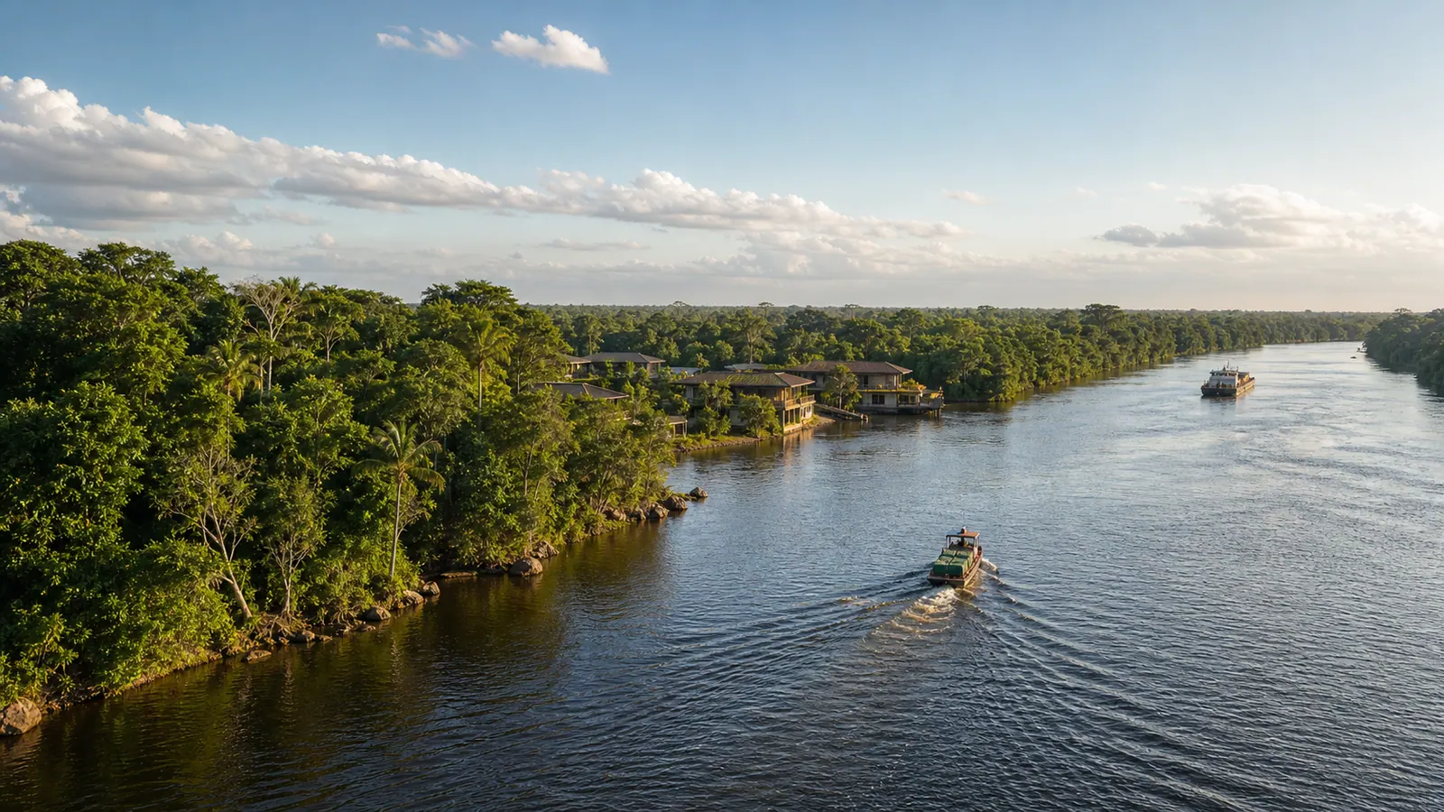 Riverfront and infrastructure development corridor in Guyana
